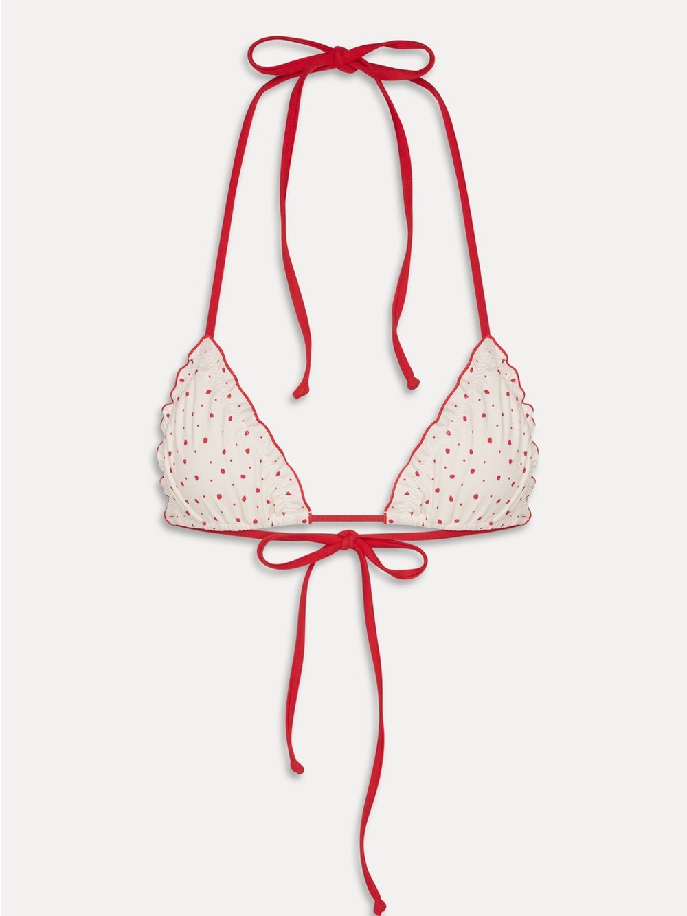 Frankies Bikinis Tidal Skimpy Halter Bikini Set - Tiny Berry - Picture 5 of 5